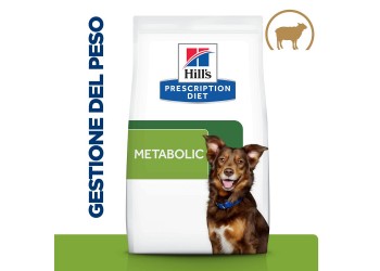 Hill's PRESCRIPTION DIET Metabolic crocchette per cani per la gestione del peso con agnello e riso DA 1,5 KG 